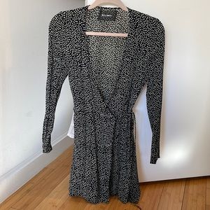 Reformation black floral dress size S